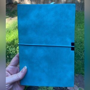 Journal Blue Faux Suede Journal for writing, scripting, list making or doodling